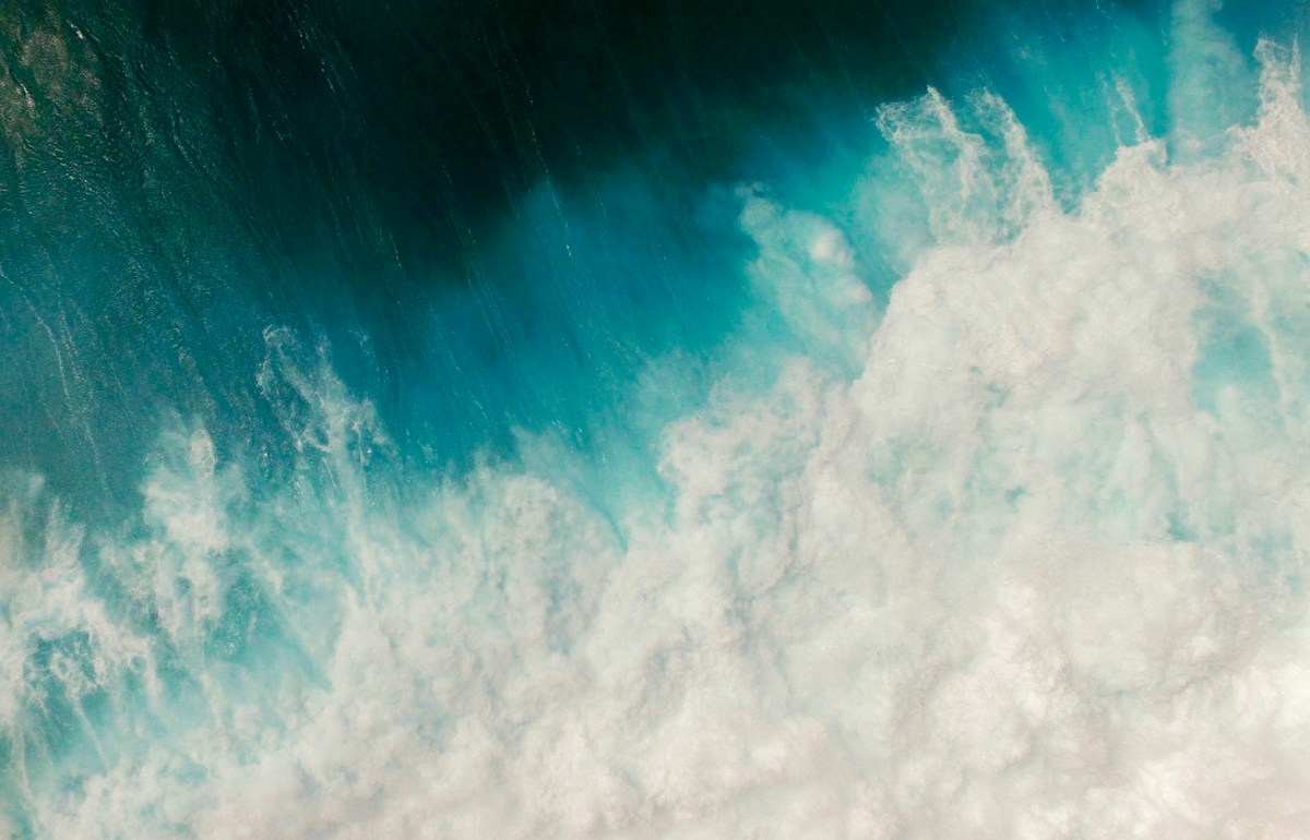 A dramatic ocean scene as a creative reference